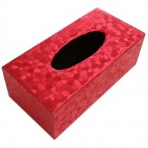 Fashion Tissue Box Napkin Case Tissue Holders for Home Office Car Stone Red