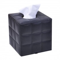 Home/Office/Car Decor Tissue Box Napkin Case Square Tissue Holders Black