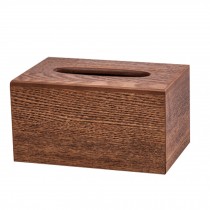 Rectangle Wood Tissue Paper Holder Wooden Tissue Box Cover