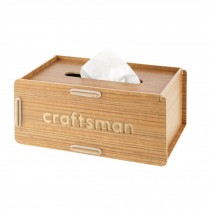 Wooden Rectangle Automobile/Home/Office Tissue Holders Paper Napkin Box Teak