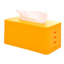 2PCS Tissue Box Boxes Tissue Paper Holders Cover Facial Tissues Container Orange