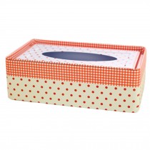 Premium Tissue Box Tissue Paper Holders Cover Facial Tissues Container Polka Dot