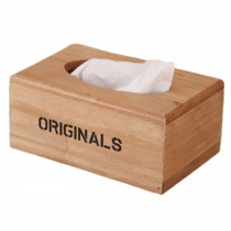 Practical Wooden Tissue Box Paper Tissue Holder Facial Tissues Case/Container