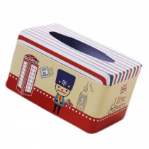 Tin Tray 200 Pumping Paper Tissues Creative Storage Box   Security