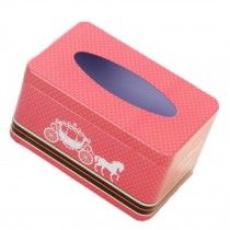 Tin Tray 200 Pumping Paper Tissues Creative Storage Box   Small Carriage