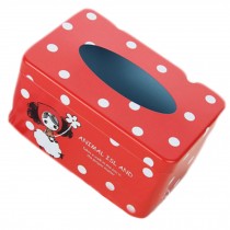 Tin Tray 200 Pumping Paper Tissues Creative Storage Box   Little Girl