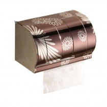 Bathroom Tissue Holder/Toilet Paper Holder,Stainless Steel,widen,brown