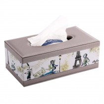 Simple Leather Tissue Box Car Living Room Household Napkin Tissue Boxes, Youth Journey, Large