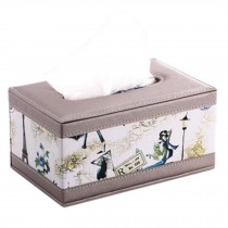 Simple Leather Tissue Box Car Living Room Household Napkin Tissue Boxes, Youth Journey, Small
