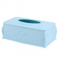 Creative Rectangular Paper Box Household Living Room Toilet Paper Tissue Box, Rectangular Blue