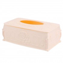 Creative Rectangular Paper Box Household Living Room Toilet Paper Tissue Box, Rectangular Apricot