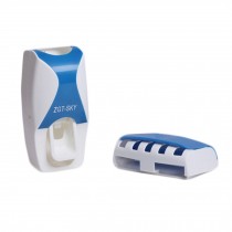 Hands Free Dust-proof Automatic Toothpaste Squeezer Toothbrush Holder (C)