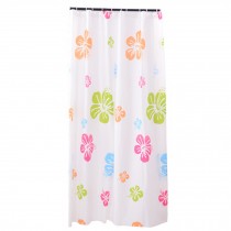 Water-Repellent Shower Curtain Liners With Colorful Flowers(180CM*200CM)