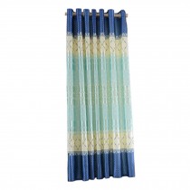 Window Curtain Beautiful Fashion Elegant Flower Blue 59"x78.7" Drape