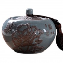 Tea Container /Snack Pot Tea Coffee Storage Jar Chinese Tea Caddy,700 ML