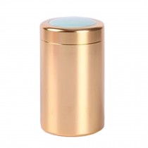 Unique Style Mini Portable Tea Canister Tea Storage Container Seal Pot, Golden