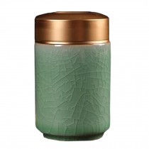 Unique Style Mini Ceramic Tea Canister Tea Storage Container Seal Pot, G