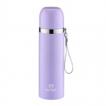 Elegant Travel Mug Stainless Steel Vacuum Drink Bottle 500ML, Purple