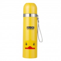 Cute Stainless Steel Vacuum Drink Bottle 500ML, Yellow Duck