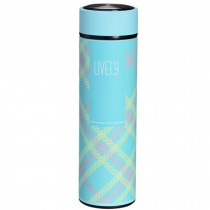 Stainless Steel Couple Personalized Lovely Keep Warm Cup Light Blue