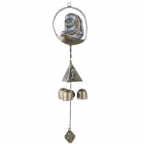 Pastoral style Wind Chimes Wind Bell 3 bells Bodhidharma