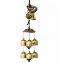 Chinese style Good Luck Wind Chimes Wind Bell 6 Copper Bells, G