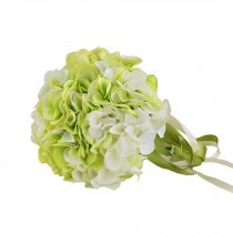 White & Green Hydrangea Bridal Wedding Bouquet Flower Bouquets Artificial Flower