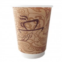 12 oz 50 Count Disposable Paper Cup Anti-scald Coffee Paper Cup, No.3