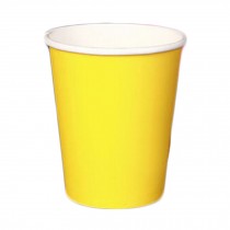 100 Count 8 oz Paper Cup Disposable Paper Cup For Coffee, Yellow