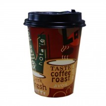50 Count 14 oz Disposable Coffee Cups With Lids Coffee Paper Cup, No.2