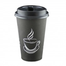 50 Count 16 oz Insulated Paper Coffee Cups With Lids Coffee Paper Cup,No.1