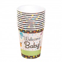 Lovely Animal Pattern Water Paper Cup Disposable Cup For Party 40 Count,No.1
