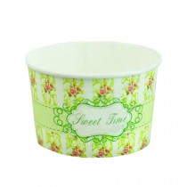 Frozen Dessert Supplies 5 oz Colors Paper Ice Cream Cups Disposable 100 Count, Beautiful flower