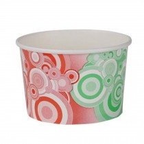 Frozen Dessert Supplies Ice Cream Cups Disposable 100 Count Fun Colors  Paper Cups,3 oz,#4