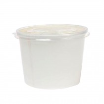 Frozen Dessert Supplies Ice Cream Cups Disposable  Fun Colors  Paper Cups 50 Count,white,16 oz