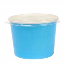 Frozen Dessert Supplies Ice Cream Cups Disposable  Fun Colors  Paper Cups 50 Count,16 oz??sky blue,