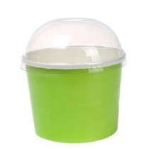 Frozen Dessert Supplies Ice Cream Cups Disposable  Fun Colors  Paper Cups 50 Count??olive green,16 oz