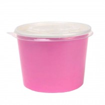 Frozen Dessert Supplies Ice Cream Cups Disposable  Fun Colors  Paper Cups 50 Count??rose red,16 oz
