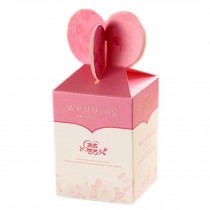 100PCS Lovely Small Paper Gift Box For Party/Game/Wedding (8*6*6 CM), Rose Red