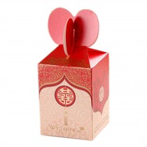 100PCS Lovely Small Red Paper Gift Box Party/Wedding Candy Box (8*6*6 CM), No.3