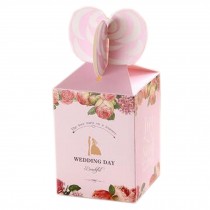 100PCS Lovely Small Paper Gift Box Party/Wedding Candy Box, Pink