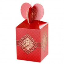 100PCS Lovely Small Paper Gift Box Party/Wedding Red Candy Box, No.2