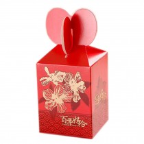 100PCS Lovely Small Paper Gift Box Party/Wedding Red Candy Box, No.3