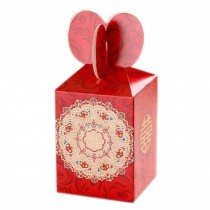 100PCS Lovely Small Paper Gift Box Party/Wedding Red Candy Box, No.4