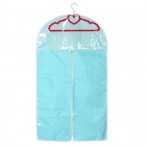 3PCS Fashion Garment Bag Clothing Dustproof Bag Clothes Suit Cover Stripe Blue