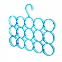 Creative Blue Tie Rack/Hanger With 15 Circles (32*27CM)
