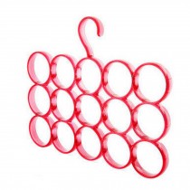 Creative Red Tie Rack/Hanger With 15 Circles (32*27CM)