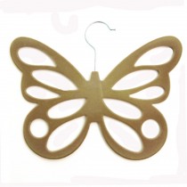 Beautiful Ties Rack Belts Hanger, Set of 2, Khaki Butterfly, 29.5*21CM