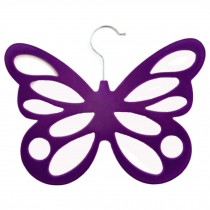 Beautiful Ties Rack Belts Hanger, Set of 2, Purple Butterfly, 29.5*21CM