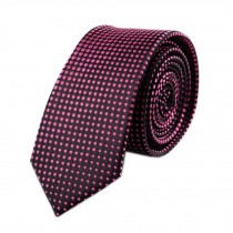 Set of 2 Elegant Men's Rose Red Dots Ties Formal Necktie For Business/Wedding